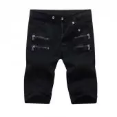 jeans balmain fit hommes shorts black